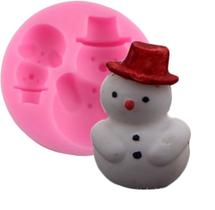 Molde De Silicone Boneco De Neve S506