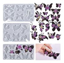 Molde De Silicone Borboleta Resina Chaveiro Artesanato Diy Molde De Silicone Borboleta Resina Chaveiro Artesanato Diy