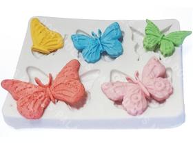 Molde De Silicone Borboletas Tamanhos Diversos Confeitaria Biscuit Decoração
