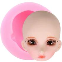 Molde de Silicone Cabeça de Boneca Rosto Molde de Silicone Cabeça de Boneca Rosto
