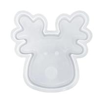 Molde De Silicone Cabeça De Veado/Alce De Natal Fofo, Bandeja Para Armazenamento De Nozes, Prato De
