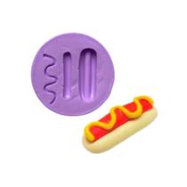 Molde de silicone cachorro quente para decorar f740