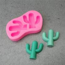 Molde de silicone cactos para decorar f127