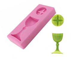 Molde de silicone cálice comunhão batismo crisma f432