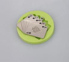Molde de silicone cartas para decorar f420 Molde de silicone cartas para decorar f420