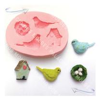 Molde De Silicone: Casa de Passarinhos Jardim