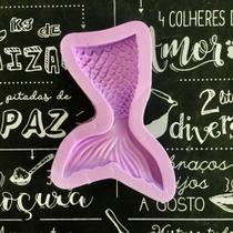 Molde de silicone cauda de sereia para decorar f492