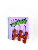 Molde de silicone cerca jardim confeitaria biscuit f893
