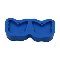 Molde de Silicone Chaveiro Borboleta Dupla Molde de Silicone Chaveiro Borboleta Dupla