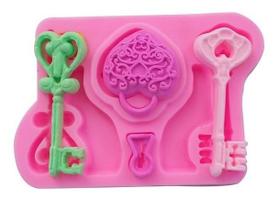 Molde De Silicone Chaves Confeitaria Pasta Americana Alice