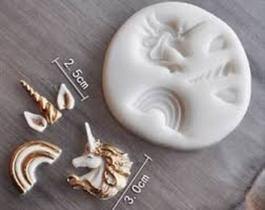 Molde de silicone chifre unicornio para decorar f183 Molde de silicone chifre unicornio para decorar f183