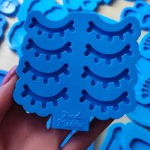 Molde de Silicone Cílios com 8 cavidades Molde de Silicone Cílios com 8 cavidades