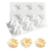 Molde de silicone Cloud Petal Mousse, 6 cavidades Flower Dessert Tr