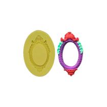 Molde de Silicone Cód. 1824 - Moldura Oval - 1 unidade - Mazulli - Rizzo Molde de Silicone Cód. 1824 - Moldura Oval - 1 unidade - Mazulli - Rizzo