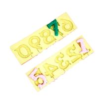 Molde de Silicone Cód. 2270 - Números Decorados - 1 unidade - Mazulli - Rizzo Molde de Silicone Cód. 2270 - Números Decorados - 1 unidade - Mazulli - Rizzo