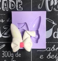 Molde de silicone coelho laço para decorar f482