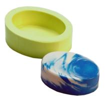 Molde de Silicone com 01 Cavidade de Oval Molde de Silicone com 01 Cavidade de Oval