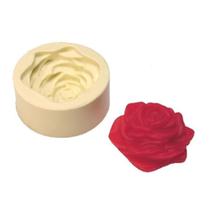 Molde de Silicone com 01 Cavidade de Rosa Aberta Molde de Silicone com 01 Cavidade de Rosa Aberta
