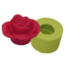 Molde de Silicone com 01 Cavidade de Rosa Mini