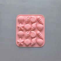 Molde de Silicone com 16 Cavidades para Pudim, Sorvete, Bolo e Doces