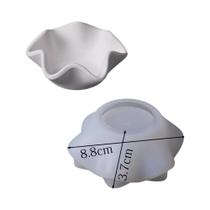 Molde De Silicone Com Borda Curva Para Vela, Bandeja De Resina Para Armazenamento De Joias, Suporte