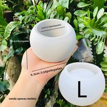 Molde De Silicone Com Padrão De Vieira Para Vaso Esférico, Copo De Cimento Para Velas, Plantadores