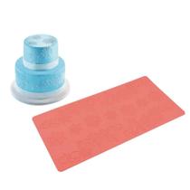 Molde De Silicone Confeitaria - Arabesco de Neve - FT211 - 1 unidade - Silver Plastic - Rizzo