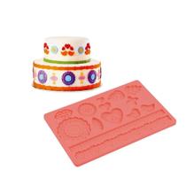 Molde De Silicone Confeitaria - Flores - FT207 - 1 unidade - Silver Plastic - Rizzo