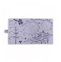 Molde De Silicone Confeitaria Folhas de Pinheiro Bolo Davies