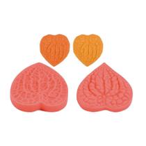 Molde De Silicone Confeitaria - Folhas - FT180 - 1 unidade - Silver Plastic - Rizzo