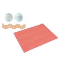 Molde De Silicone Confeitaria - Mosaico Folhas - FT224 - 1 unidade - Silver Plastic - Rizzo