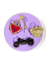 Molde de silicone coroa moto chave para decorar f91