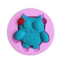 Molde De Silicone Coruja Fofa Molde De Silicone Coruja Fofa