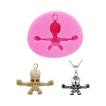 Molde De Silicone Crânio De Feiticeiro Sombrio Para Dia Dos Mortos, Halloween, Joias De Pirata, Molde De Silicone Crânio De Feiticeiro Sombrio Para Dia Dos Mortos, Halloween, Joias De Pirata,