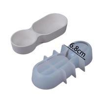 Molde De Silicone Criativo Para Vaso De Planta Em Forma De Copo Duplo Para Armazenamento De Joias E