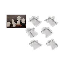 Molde De Silicone De Abóbora Fantasma De Halloween Para Pote De Armazenamento De Doces, Suporte De Molde De Silicone De Abóbora Fantasma De Halloween Para Pote De Armazenamento De Doces, Suporte De