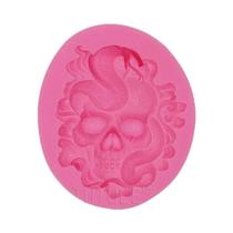 Molde De Silicone De Caveira Gótica, Cobra, Zumbi E Morte Para Resina, Argila Polimérica, Sabão,