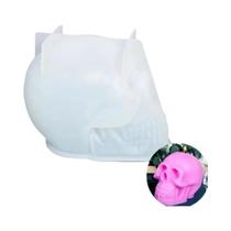 Molde de Silicone de Caveira para Halloween - Velas, Sabão, Resina Epóxi e Artesanato Molde de Silicone de Caveira para Halloween - Velas, Sabão, Resina Epóxi e Artesanato