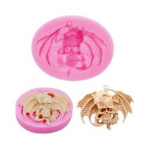 Molde De Silicone De Caveira Pirata Para Chocolate, Artesanato, Decoração De Cupcakes, Flexível,
