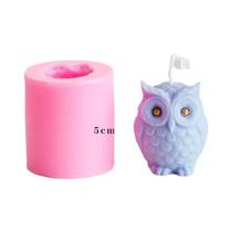 Molde De Silicone De Coruja 3D Fofo Para Velas DIY, Sabonetes Artesanais, Resina E Artesanato