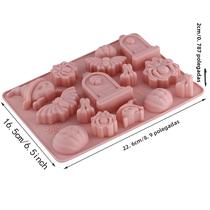 Molde De Silicone De Halloween: Abóbora, Crânio, Morcego, Aranha, Lápide Para Decoração De Bolos,