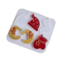 Molde De Silicone De Natal: Anjo, Sino, Meia E Boneco De Neve Para Resina Epóxi Artesanal, Joias,
