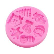 Molde De Silicone De Natal Para Resina E Joias DIY: Papai Noel, Árvore, Sapato, Sino, Bengala, Molde De Silicone De Natal Para Resina E Joias DIY: Papai Noel, Árvore, Sapato, Sino, Bengala,