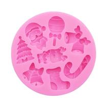 Molde De Silicone De Natal Para Resina E Joias DIY: Papai Noel, Árvore, Sapato, Sino, Bengala, Molde De Silicone De Natal Para Resina E Joias DIY: Papai Noel, Árvore, Sapato, Sino, Bengala,