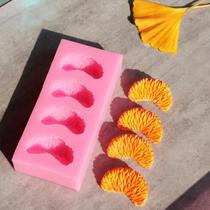 Molde De Silicone De Pétala Laranja, Ecológico, Resistente a Altas Temperaturas, Para Velas De Sabão