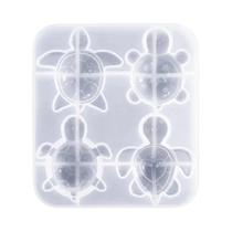 Molde De Silicone De Tartaruga Marinha 4 Estilos Charmoso Para Chaveiro De Resina DIY Tema Oceano