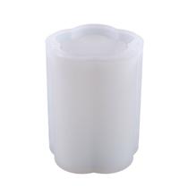 Molde de silicone de vela para maquiagem de gesso artesanal escova batom recipiente de caneta porta sabão decoração de casa - flores de cerejeira