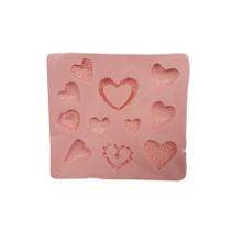 Molde de Silicone dia das Mães "Corações" - Ref. RB1241 - 1 unidade - Molds Planet - Rizzo Molde de Silicone dia das Mães "Corações" - Ref. RB1241 - 1 unidade - Molds Planet - Rizzo