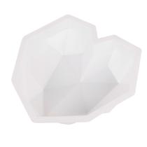 Molde de silicone Diamond Heart para bolos, mousse e sobremesas Molde de silicone Diamond Heart para bolos, mousse e sobremesas