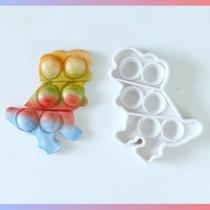 Molde de Silicone Dinossauro Pop It Fidget Toy Molde de Silicone Dinossauro Pop It Fidget Toy
